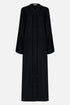 voorkant foto van de luminous noir abaya 