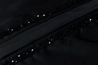 detailfoto van de luminous noir abaya